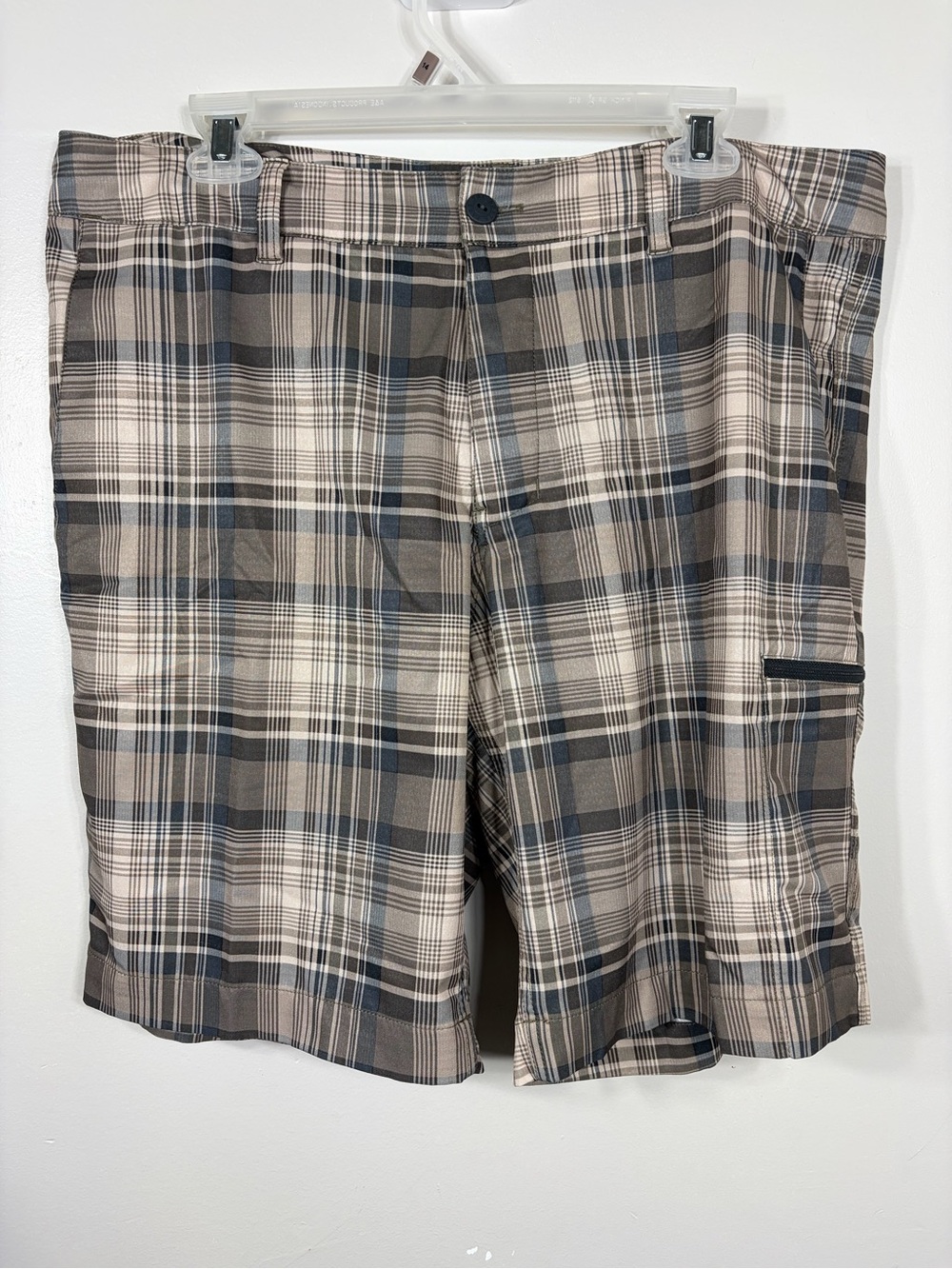 The North Face Men’s Plaid Hiking Cargo Shorts Size 36 Stretch